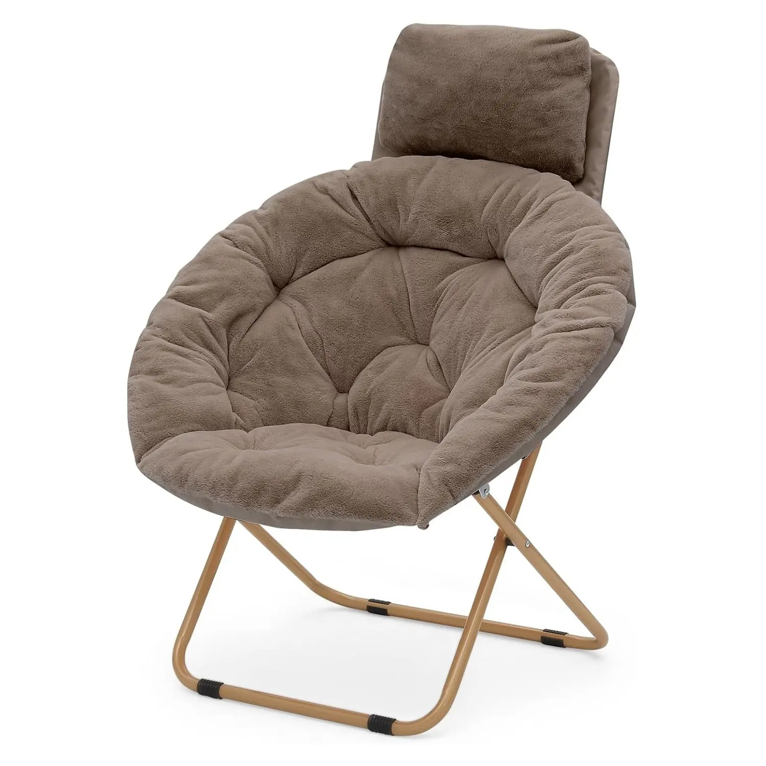 X-대형 접시 의자 프레임 접이식 달 의자 성인 실내 가구 금속 침실 가구 다리미 현대 계란 문 의자