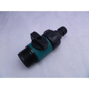 Válvula de Doble Conexión Universal con Manija, Conector Rápido para Tuberías de Jardín/Horticultura, Hecho de Plástico Duradero - Product Image 1