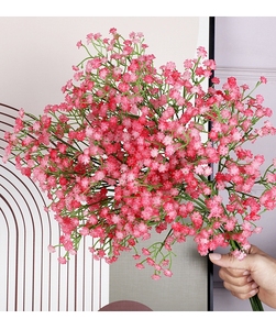 Baby Breath Flowers Home Party Decoración de pared Plástico artificial de alta calidad Gypsophila Rama de flores Precio barato Boda - Product Image 4