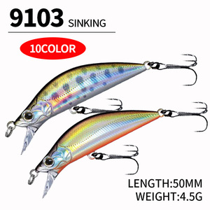 Leurre Artificiel Dur Mino Luya en Acier Inoxydable Submergé 45G/50MM Japonais pour Perche à Distance A9103 - Product Image 2