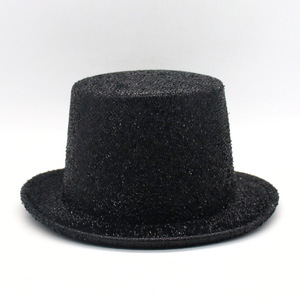 Cappello Fedora con Glitter Top per le vacanze a tesa corta Costume <span class=keywords><strong>da</strong></span> <span class=keywords><strong>mago</strong></span> con paillettes cappello a bombetta - Product Image 3