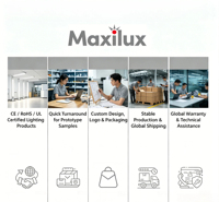 Downlight LED encastré professionnel résistant au feu pour projets résidentiels et commerciaux avec une longue durée de vie