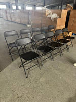 Chaise pliante renforcée de qualité commerciale en plastique durable pour salle de conférence, mariage, banquet