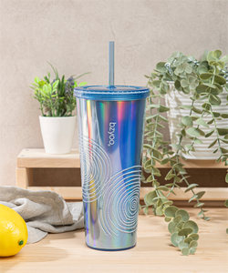 แก้วสแตนเลสไม่มี BPA พร้อมหลอดสำหรับการระเหิดเครื่องดื่มร้อน - Product Image 3