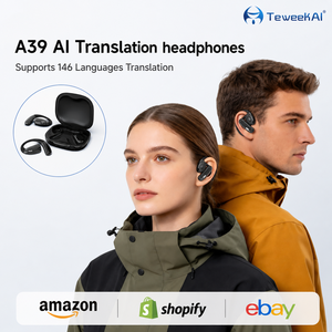 Cuffie Traduttore AI Professionali A39, 146 Lingue, Traduzione Istantanea in Tempo Reale, Auricolari Wireless per Viaggi d'Affari - Product Image 1