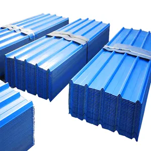 22 Gauge Corrugated Gi Galvanized Steel Roofing Sheet 0.12mm Prepainted galvanized PPGI corrugated steel roofing sheets