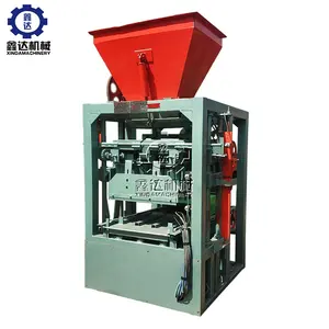 XINDA 4-26C The production capacity of semi-automatic block electromechanical concrete brick making machine is stable