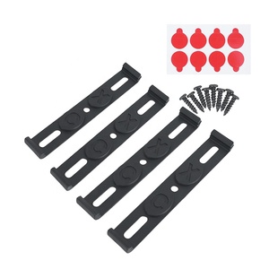 JDMotorsport88 4 peças Suportes de Placa de Licença Frontal e Traseira em ABS Sem Moldura à Prova de Intempéries para Carros Europeus - Product Image 1