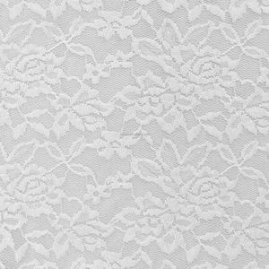 قماش دانتيل منسوج خفيف الوزن وقابل للتنفس من البوليستر مع تصميم الورود لفساتين الزفاف - Product Image 6