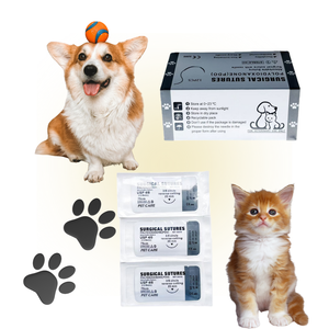 Suturas Cirúrgicas Veterinárias de Polidioxanona (<span class=keywords><strong>PDO</strong></span>) de Alta Qualidade, Comprimento de Fio de 75cm-100cm com Agulha Cortante para Cães - Product Image 4