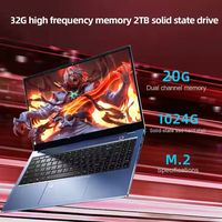 Ordinateurs portables OEM 128 256 512 Go 1 2 To SSD RAM 8 16 32 Go 11e génération I7-1185g7 15,6 pouces Ordinateur portable pour jeux et affaires