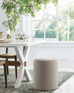 Pouf de luxe traditionnel en bois massif, meuble de salon, ottoman en tissu, coussin de sol, tabouret de siège souple, repose-pieds pour chambre à coucher - Product Image 4