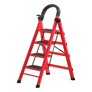 New Design Home Use 4 Step Ladder Folding Iron Ladder