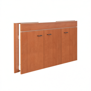 Mueble de Baño Plegable de 3 Puertas con Lavabo de Cerámica y Tapa de Teca de 120x45 cm - Product Image 3