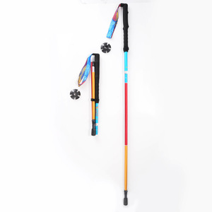 Bastones de Senderismo Nórdicos de 40-125 cm, de Aleación de Aluminio, Plegables en Cuatro Secciones, con Amortiguación de Impactos, Telescópicos, para Trail Running y Caminatas - Product Image 1