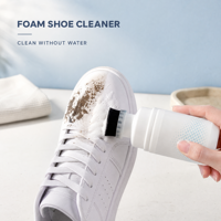 Nettoyant pour chaussures en mousse avec applicateur brosse intégré, nettoyage de chaussures sans eau pour baskets, chaussures en toile et en cuir, vente en gros