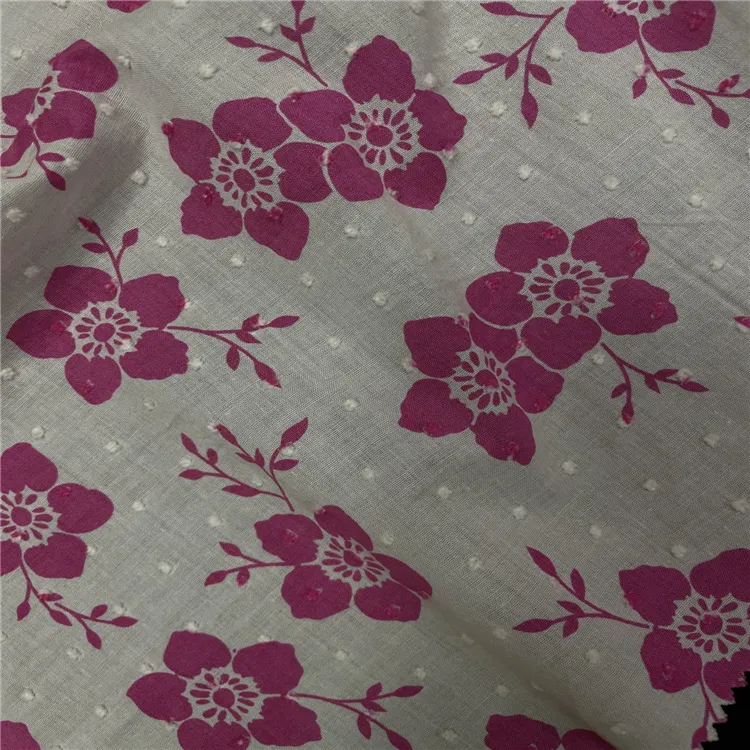Cotton Print 100% Cotton Leno Fabric Woven Fabric 57/58 '' Inch For Gament