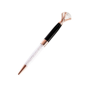 Bolígrafo de Cristal de Alta Calidad con Logotipo, Bolígrafo de Metal Dorado Rosa para Mujer, Bolígrafo de Firma, Bolígrafo de Cristal con Diamantes Mágicos - Product Image 2