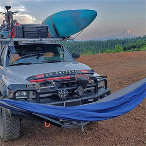 Hamac portable de camping pour véhicule tout-terrain 4x4 pour tous les hamacs suspendus montés sur attelage de voiture - Product Image 4