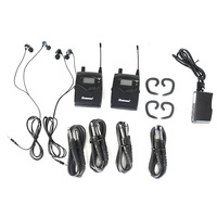 Système de monitoring intra-auriculaire M-2050 IEM 2 canaux, émetteur-récepteur sans fil UHF pour scène, son personnel