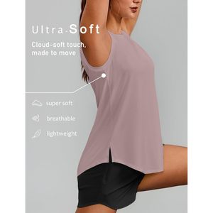 Camiseta Deportiva sin Mangas para Mujer FOXA, Cuello Redondo, UPF 50+, Secado Rápido, para Yoga y Running - Product Image 4