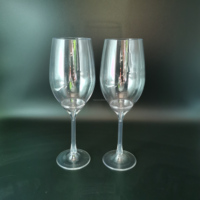 Verre à vin en plastique détachable avec pied amovible pour vin, brandy et whisky