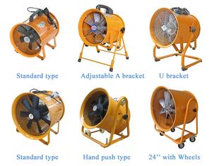 Ventilador Industrial de Aluminio de Alta Velocidad con Aspas de 300 mm (12 Pulgadas) de Diámetro y Ángulo Ajustable - Product Image 5