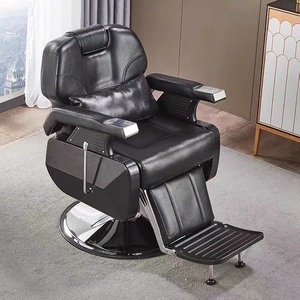 Sillas de Barbería <span class=keywords><strong>y</strong></span> Afeitado Personalizables para Hombres, Muebles de Cuero para Salones de Belleza, Equipamiento para Barberías - Product Image 1
