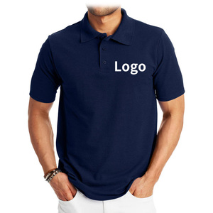 Men's Business Uniform Golf for Shirts Short Sleeve Classic Dry Fit Moisture Wicking Custom Logo Heat-Transfer Printed Solid