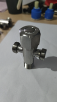 Vanne d'angle à haute pression 3/8 avec accessoire de cuisine pour robinet de corps en acier inoxydable à noyau en céramique