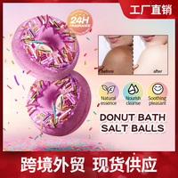 SADOER Bombe de bain Macaron Donut 100g, boule effervescente végane pour spa au parfum doux de lavande, OEM, marque privée, faible MOQ
