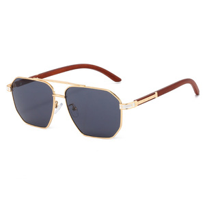 Lunettes de soleil de luxe unisexes, nouvelle collection, monture carrée classique rétro, verres PC UV400 de haute qualité, vente en gros personnalisée - Product Image 5