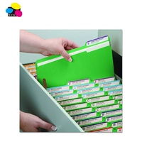 Best Seller 100% Carpetas de archivos de papel de contenido de tamaño de Carta Verde claro reciclado con 2 sujetadores
