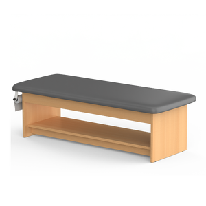 <span class=keywords><strong>Table</strong></span> d'<span class=keywords><strong>examen</strong></span> pédiatrique manuelle Clinic4-0010LH pour hôpital, avec étagère, en cuir et bois, multifonction, garantie 2 ans - Product Image 1