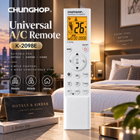 Télécommande universelle de remplacement CHUNGHOP K-2098E pour climatiseur, avec écran LCD et fonction minuterie, pour la vente en gros