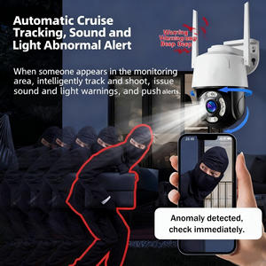 Kamera Jaringan CMOS IP65 Audio Dua Arah Integrasi Sistem Ganda Fungsi Interkom Penglihatan Malam Deteksi Gerakan Pan-Tilt - Product Image 5