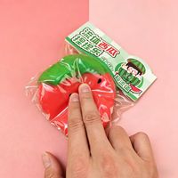 Creatief schattig vloeibaar fruit watermeloen sensorisch fidget knijp speeltje langzaam terugverend decompressie truc ventiel voedsel knijp speelgoed voor kinderen