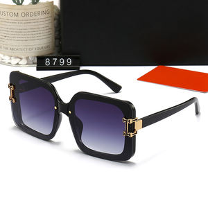 Gafas de sol con montura cuadrada a la moda, gafas de sol personalizadas de diseñador de marca de lujo <span class=keywords><strong>2022</strong></span> <span class=keywords><strong>para</strong></span> <span class=keywords><strong>mujer</strong></span>, gafas de sol clásicas modernas Uv 400 <span class=keywords><strong>para</strong></span> hombre - Product Image 4