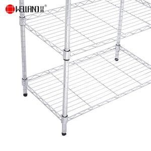 Estante de Almacenamiento de Metal Cromado Multiusos Portátil de <span class=keywords><strong>3</strong></span> Niveles para el Hogar - Product Image 4