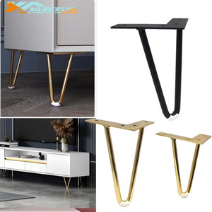 Patas Metálicas para Muebles de 10 a 72 cm, Forma de V, Soporte de Acero Sólido para Sofá, Mesa, Gabinete, Uso en Dormitorio - Product Image 1