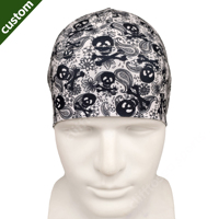 Bonnet léger et respirant personnalisé pour la course, le cyclisme, la plage et les fêtes - Doublure de casque de sport OEM AOP en gros