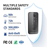 Serrure numérique antivol OYO Gate avec code, pêne dormant, carte RFID, serrure intelligente de haute qualité avec empreinte digitale et clavier pour porte en aluminium