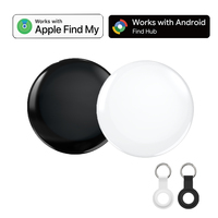 Traceur intelligent double certification MFi iOS Android pour sacs et clés, étanche, en plastique, anti-perte, localisateur GPS Micflip