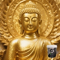 Peinture en aérosol dorée écologique à base d'eau Buddha Lacquer avec fonction anti-poussière, couleurs RAL pour meubles, revêtement liquide époxy