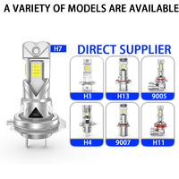 Bombillas LED de Alta Potencia A22 H7 para Faros Delanteros, 76W 7600LM, Iluminación de Tres Lados, 36V H4 H13 9004 9007, Luz Delantera LED Canbus para Automóviles