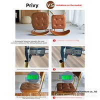 Chaise de salle à manger de restaurant commercial américain de style industriel chaise de bar d'hôtel à dossier souple en fer forgé rétro vente en gros