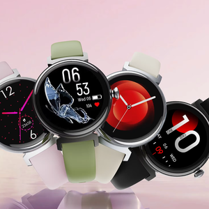 DM70 luxe cadran mince Amoled 2024 android montre intelligente femmes Design dame Fitness Tracker fréquence cardiaque rappel menstruel smartwatch - Product Image 1