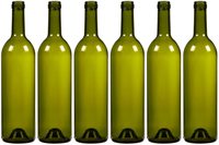 Bouteilles de vin en verre vide, récipients pour mélange à domicile, récipients transparents, 750 mL