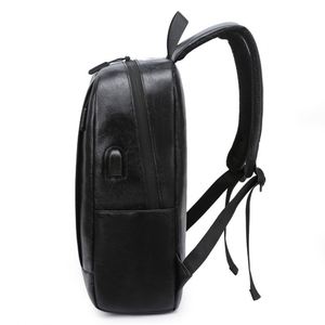 Sac à dos en PU élégant et de haute qualité, sac à bandoulière décontracté pour ordinateur portable pour homme, logo personnalisé - Product Image 4