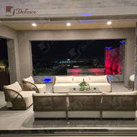 Defaico nouvelle inspiration Patio meubles en aluminium moderne jardin canapé ensemble corde tissage extérieur canapé ensembles